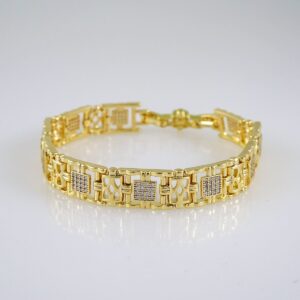 Women Bracelets/ Pulseras Dama/ Zircon Stone/14K Real Color// B500