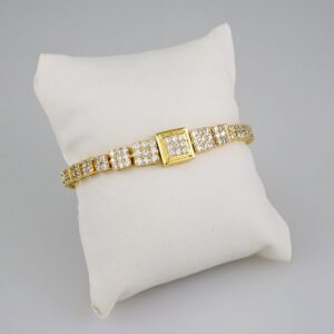 Women Bracelets/ Pulseras Dama/  Zircon Stone/ 14K Real Color// B533