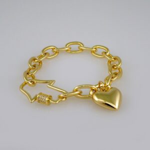 Women Bracelets/ Pulseras Dama/  Zircon Stone/ 14K Real Color// B534