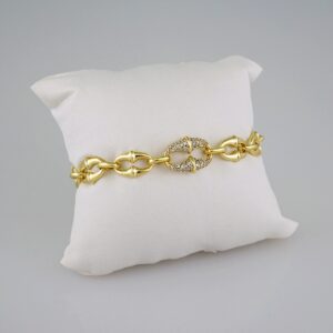 Women Bracelets/ Pulseras Dama/  Zircon Stone/ 14K Real Color// B535