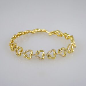 Women Bracelets/ Pulseras Dama/  Zircon Stone/ 14K Real Color// B536