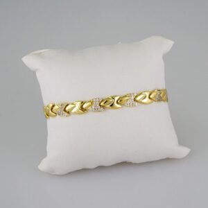 Women Bracelets/ Pulseras Dama/  Zircon Stone/ 14K Real Color// B537