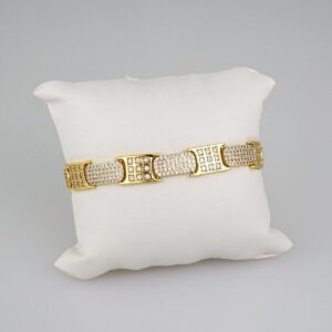 Women Bracelets/ Pulseras Dama/  Zircon Stone/ 14K Real Color// B545
