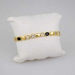 Women Bracelets/ Pulseras Dama/  Zircon Stone/ 14K Real Color// B551
