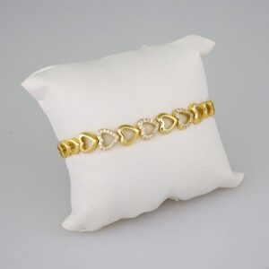 Women Bracelets/ Pulseras Dama/  Zircon Stone/  14K Real Color// B561