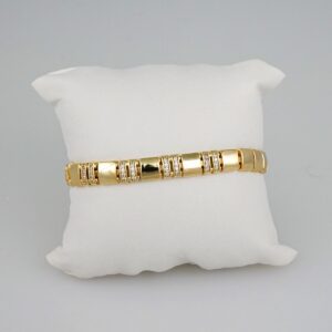 Women Bracelets/ Pulseras Dama/  Zircon Stone/  14K Real Color// B570