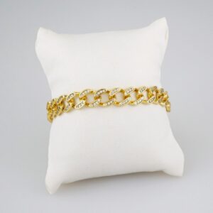 Women Bracelets/ Pulseras Dama/  Zircon Stone/  14K Real Color// B576