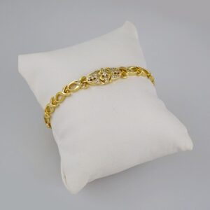 Women Bracelets/ Pulseras Dama/  Zircon Stone/  14K Real Color// B578