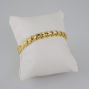 Women Bracelets/ Pulseras Dama/  Plain/  14K Real Color// B610