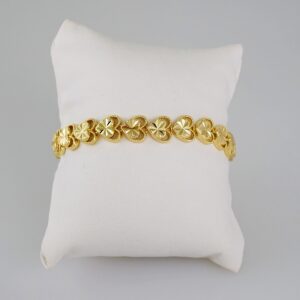 Women Bracelets/ Pulseras Dama/  Plain/  14K Real Color// B615