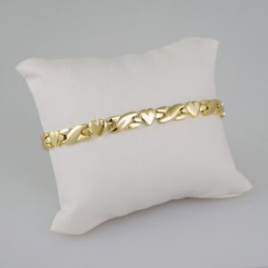 Women Bracelets/ Pulseras Dama/  Plain/  14K Real Color// B618