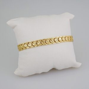Women Bracelets/ Pulseras Dama/  Plain/  14K Real Color// B628