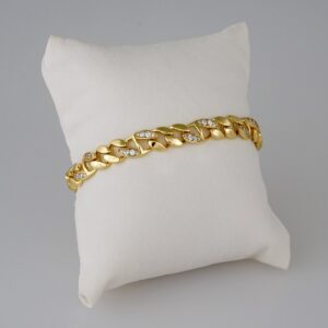 Women Bracelets/ Pulseras Dama/ Zircon Stone/14K Real Color// B633