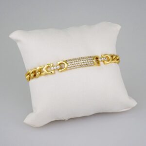 Women Bracelets/ Pulseras Dama/  Zircon Stone/  14K Real Color// B647