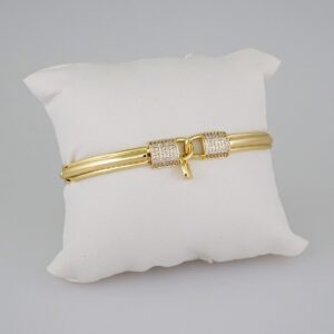 Women Bracelets/ Pulseras Dama/  Zircon Stone/  14K Real Color// B649