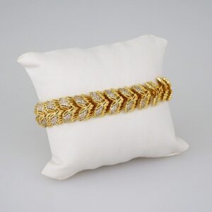 Women Bracelets/ Pulseras Dama/  Zircon Stone/  14K Real Color// B656