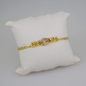 Women Bracelets/ Pulseras Dama/  Zircon Stone/  14K Real Color// B662