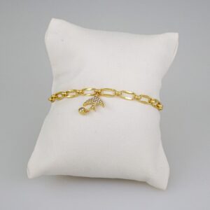 Women Bracelets/ Pulseras Dama/  Zircon Stone/  14K Real Color// B665