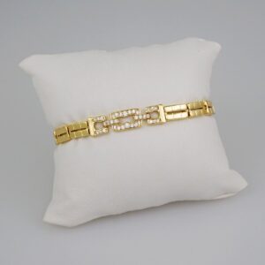 Women Bracelets/ Pulseras Dama/  Zircon Stone/  14K Real Color// B666