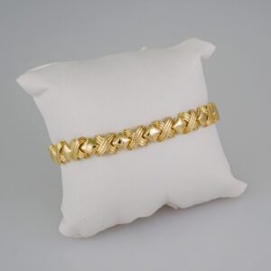 Women Bracelets/ Pulseras Dama/  Plain/  14K Real Color// B680