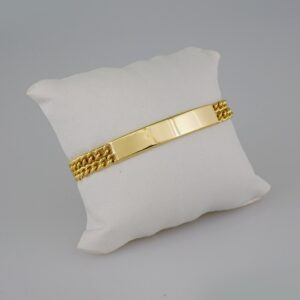 Women Bracelets/ Pulseras Dama/ Plain/14K Real Color// B687