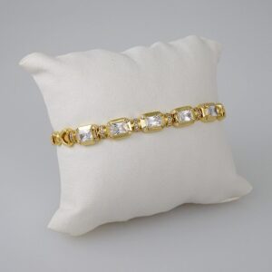 Women Bracelets/ Pulseras Dama/ Zircon Stone/14K Real Color// B710