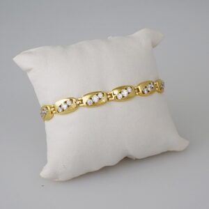 Women Bracelets/ Pulseras Dama/  Zircon Stone/  14K Real Color// B718