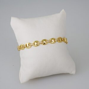 Women Bracelets/ Pulseras Dama/  Zircon Stone/  14K Real Color// B719