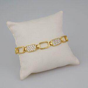 Women Bracelets/ Pulseras Dama/  Zircon Stone/  14K Real Color// B741