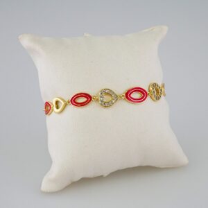 Bracelets Women/ Manillas Mujer/  14K Real Color/  Zircon Stone// B752