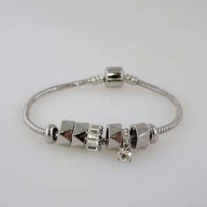 Women Bracelets/ Pulseras Dama/ Zircon Stone/ Silver color// B776