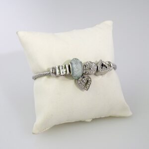 Women Bracelets/ Pulseras Dama/ Zircon Stone/ Silver Color// B778