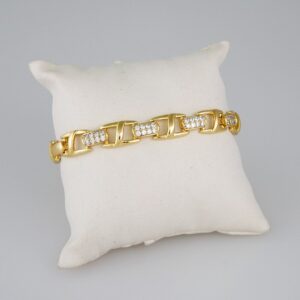 Bracelets Women/ Manillas Mujer/ 14K Real Color/ Zircon Stone// B795
