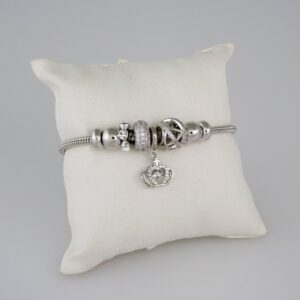 Women Bracelets/ Pulseras Dama/ Zircon Stone/ Silver color// B798