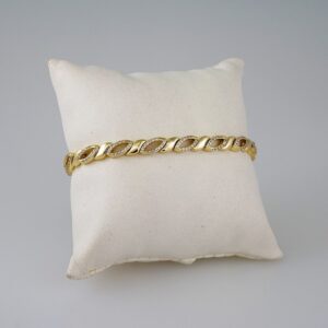 Women Bracelets/ Pulseras Dama/  Zircon Stone/  14K Real Color// B809