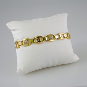 Bracelets Women/ Manillas Mujer/ 14K Real Color/Zircon Stone// B812