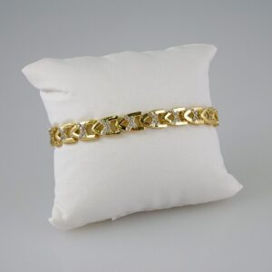 Bracelets Women/ Manillas Mujer/ 14K Real Color/ Zircon Stone// B815