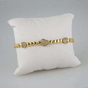 Bracelets Women/ Manillas Mujer/ 14K Real Color/ Zircon Stone// B819