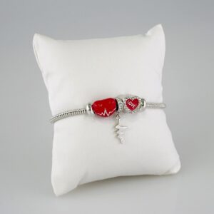 Women Bracelets/ Pulseras Dama/  Zircon Stone/  Silver color// B824