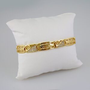 Bracelets Women/ Manillas Mujer/  14K Real Color/  Zircon Stone// B826