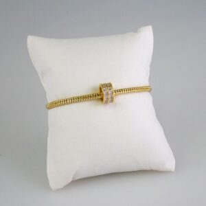 Women Bracelets/ Pulseras Dama/  Zircon Stone/  14K Real Color// B831