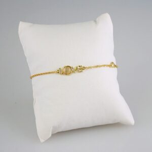 Women Bracelets/ Pulseras Dama/  Zircon Stone/  14K Real Color// B832