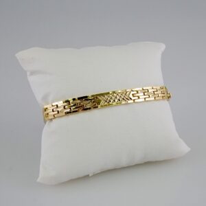 Women Bracelets/ Pulseras Dama/  Plain/  14K Real Color// B840