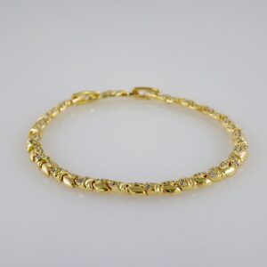 Women Bracelets/ Pulseras Dama/  Zircon Stone/  14K Real Color// B842