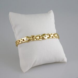 Women Bracelets/ Pulseras Dama/  Zircon Stone/  14K Real Color// B844