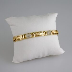 Women Bracelets/ Pulseras Dama/  Zircon Stone/  14K Real Color// B845