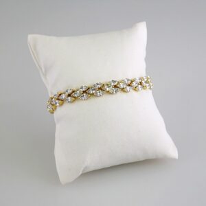 Women Bracelets/ Pulseras Dama/  Zircon Stone/  14K Real Color// B848
