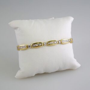 Women Bracelets/ Pulseras Dama/  Zircon Stone/  14K Real Color// B849