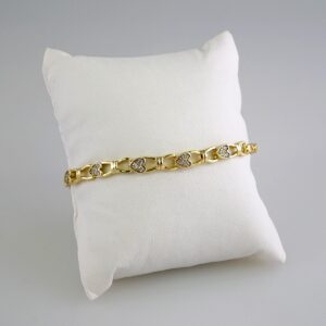 Women Bracelets/ Pulseras Dama/ Zircon Stone/14K Real Color// B850