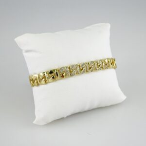 Women Bracelets/ Pulseras Dama/ Zircon Stone/14K Real Color// B851
